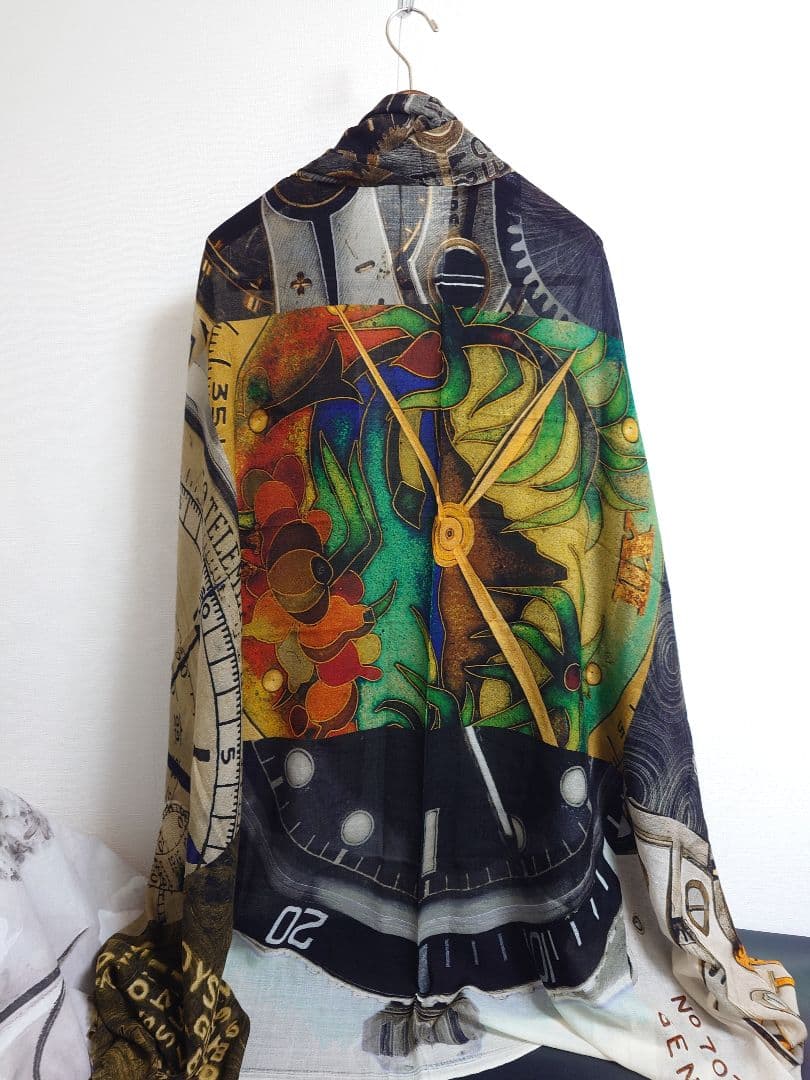 ファリエロ サルティ　Faliero Sarti　ストール　ショール　時計柄