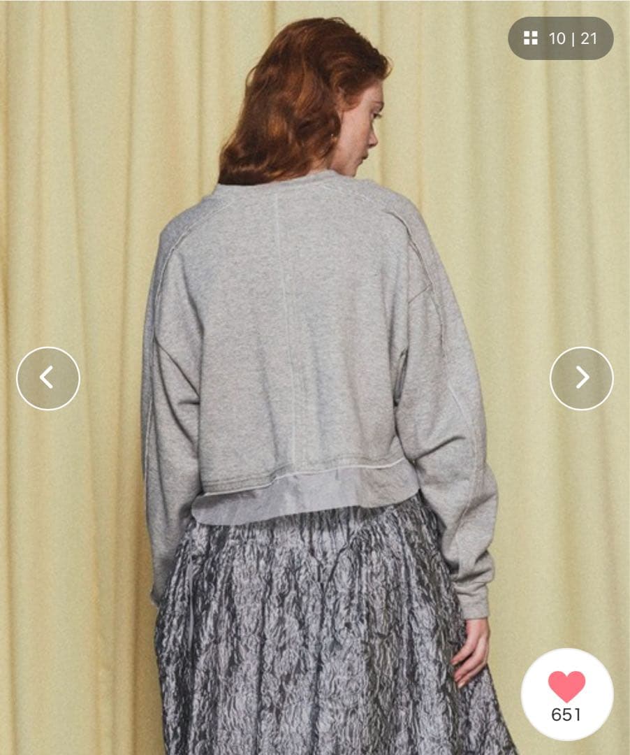 【新品タグ付き】MAISON SPECIAL アウトシームショートスウェット