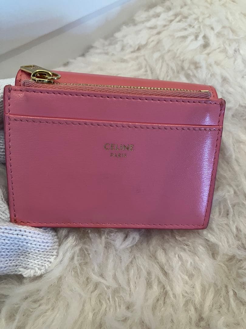 CELINE ピンク 三つ折り財布