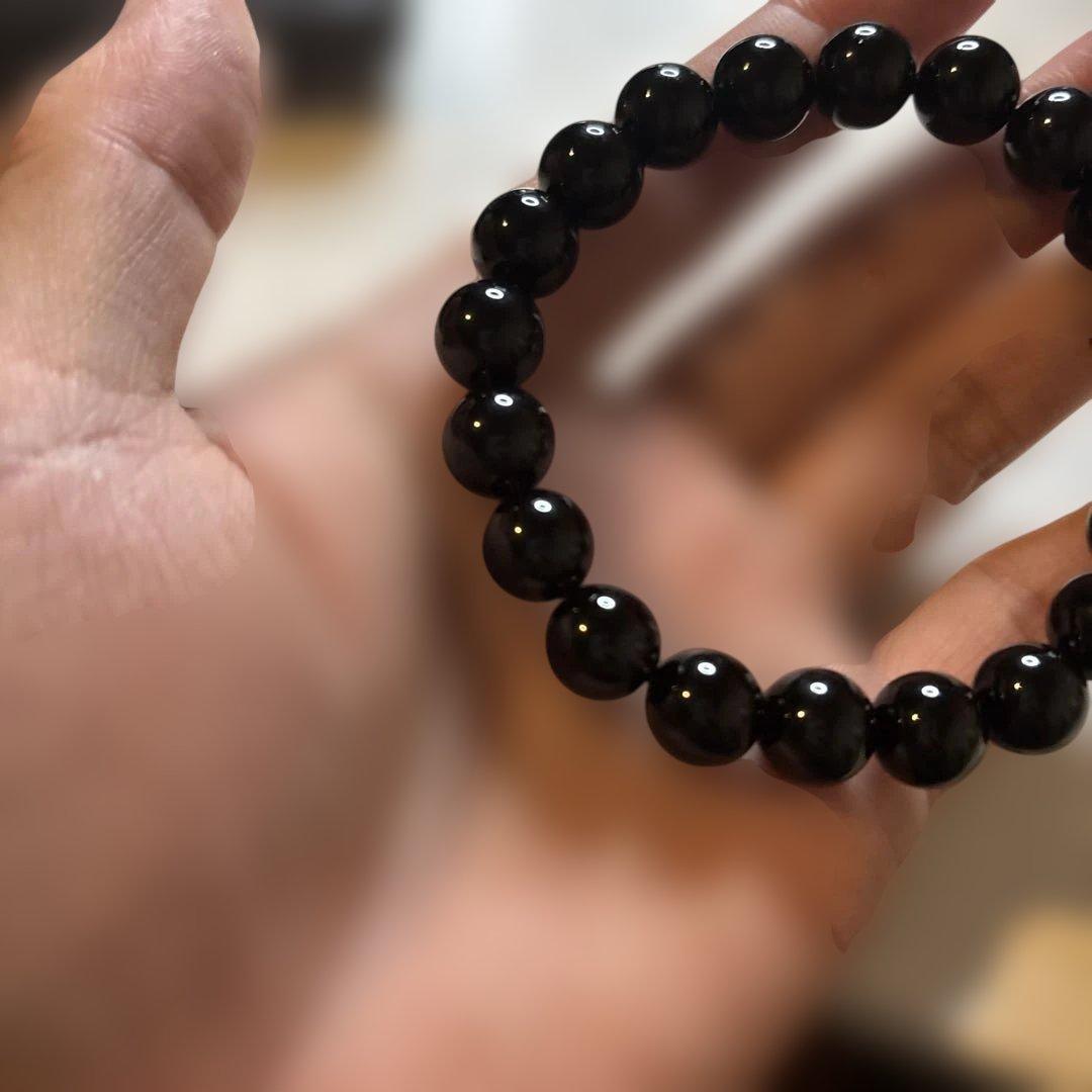 綺麗なモリオンたん！厄除け、浄化！一つあるとは便利！円周のサイズ調整可能