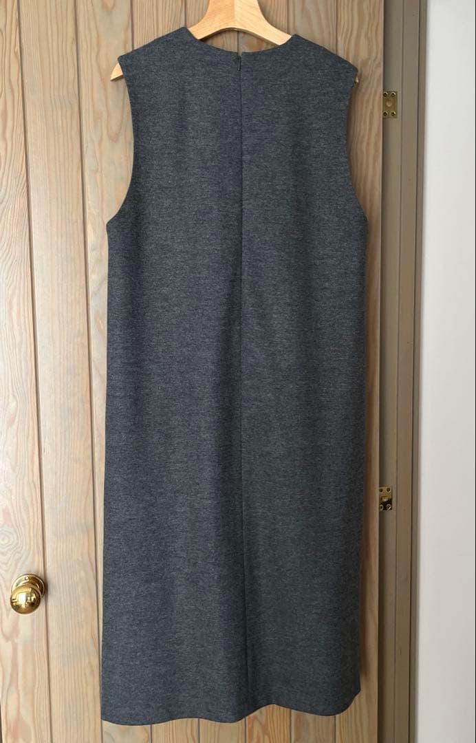 23区 グレー ノースリーブ ロングワンピース