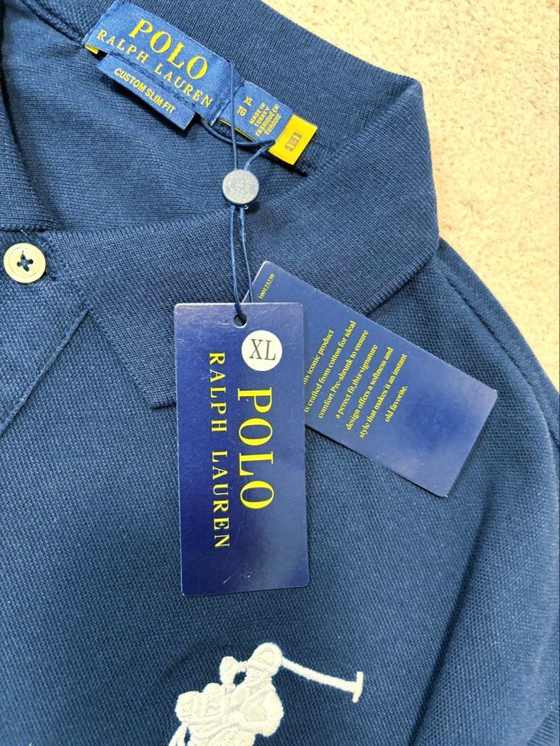 まめ 　　★未使用 ポロラルフローレン ビッグポニー刺繍 ポロシャツ 長袖