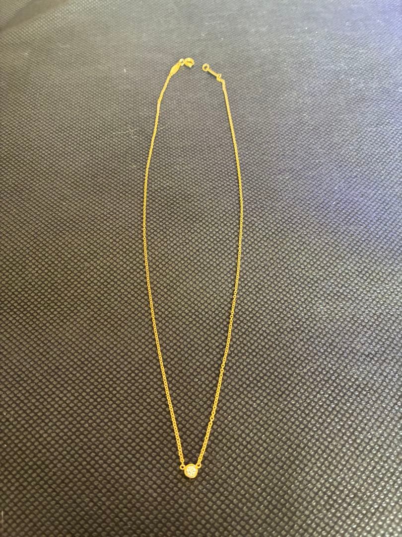 Tiffany&Co.ダイヤモンド ネックレスバイザヤード K18YG