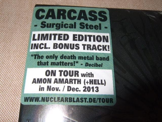 CARCASS,カーカス,限定1000セット,缶ボックス,デスメタル,メロデス