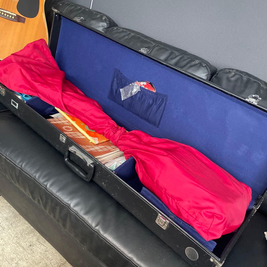 jazzloveyoko三味線　東さわり　紅木　皮やぶれなし　撥付き