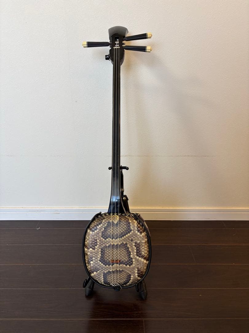 沖縄三線 本蛇皮（二重張り） セット