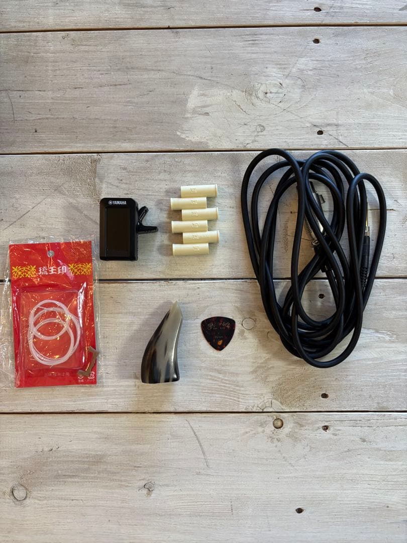 沖縄三線 本蛇皮（二重張り） セット