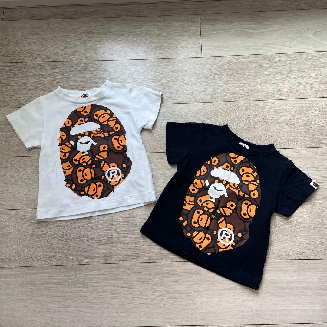 BAPE KIDS グラフィックTシャツ 2枚セット