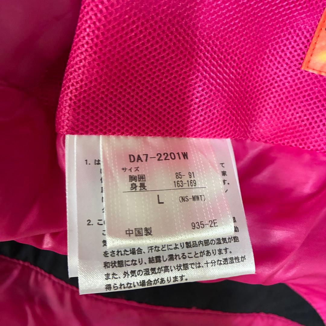 DESCENTE スキーウェア　Lサイズ　ピンク/ブラック
