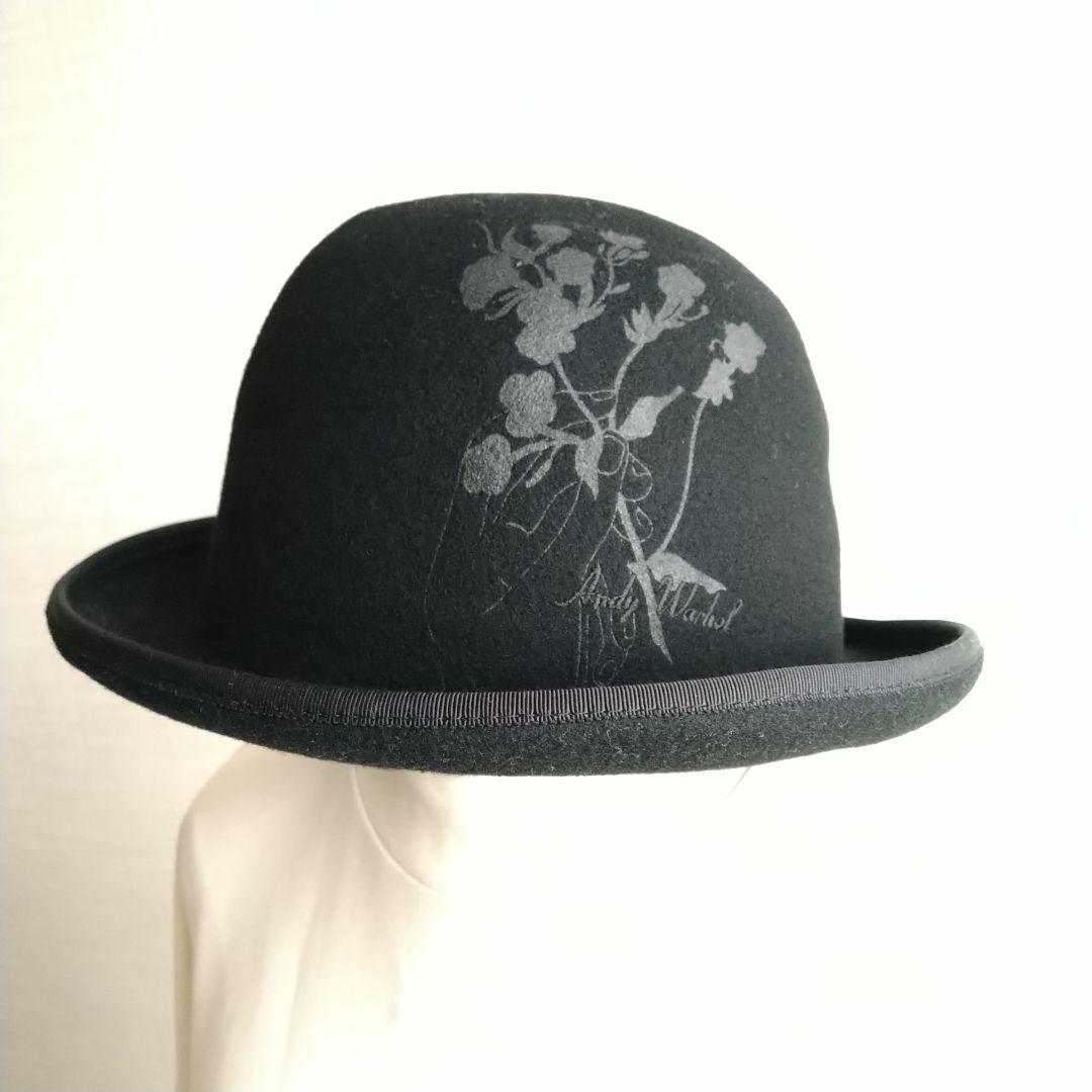 ca4la カシラ Andy Warhol コラボ 花柄 刺繍 ウールハット