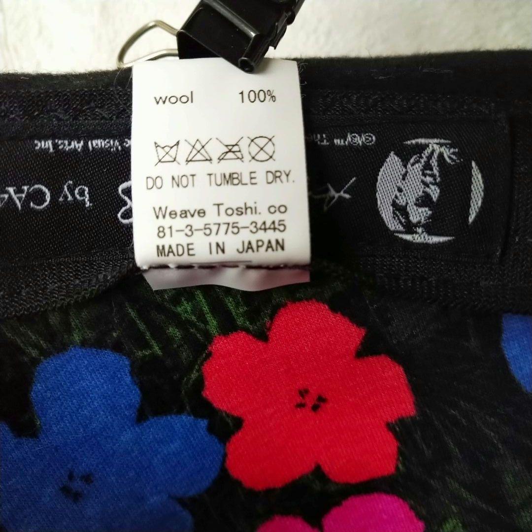 ca4la カシラ Andy Warhol コラボ 花柄 刺繍 ウールハット