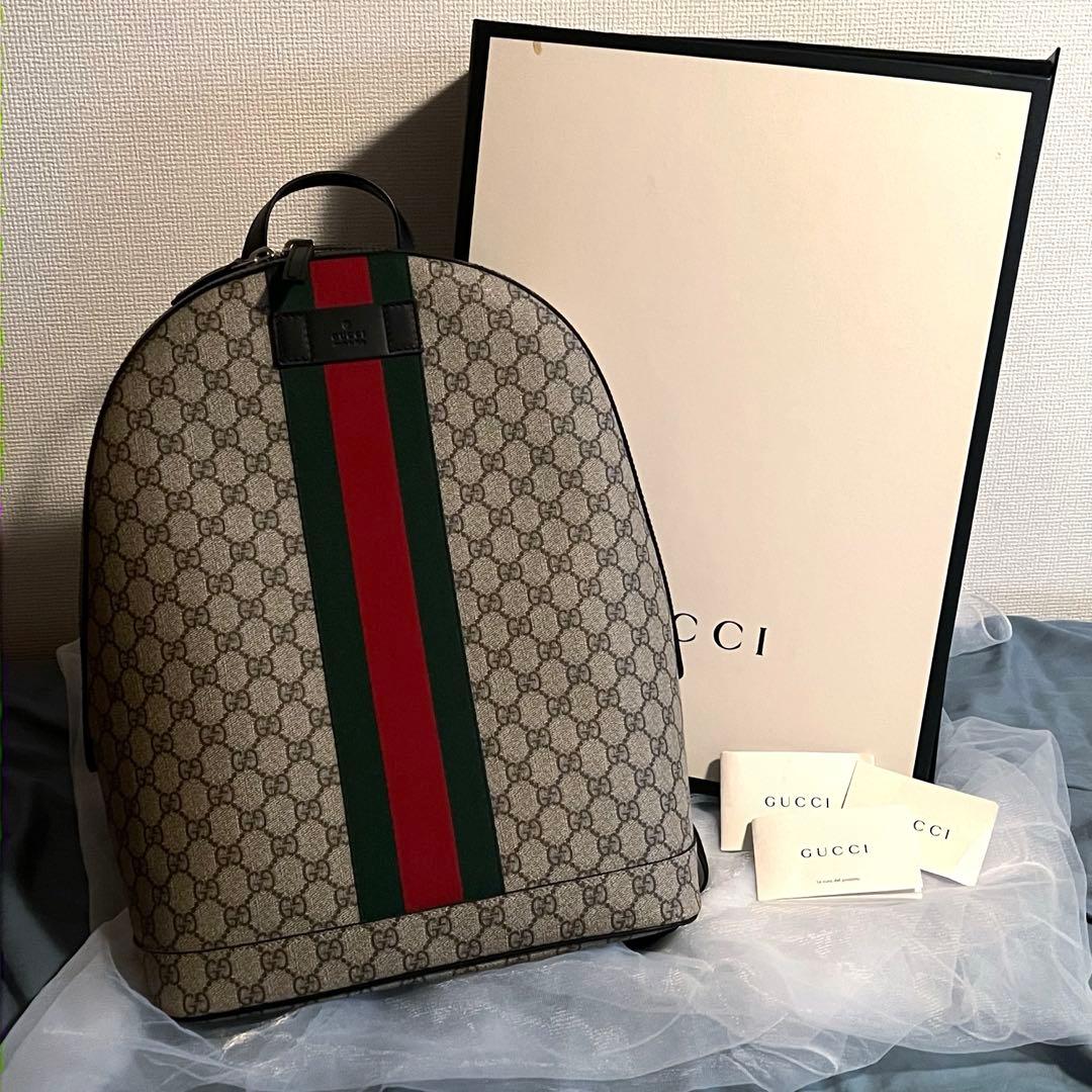 GUCCI GGキャンバス バックパック