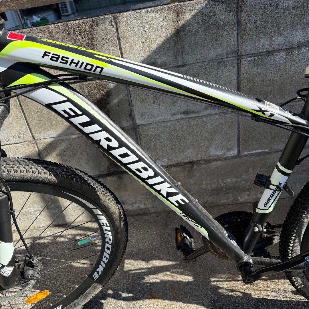 【引取/関東配送可】EUROBIKEマウンテンバイク 27.5インチ 21段変速