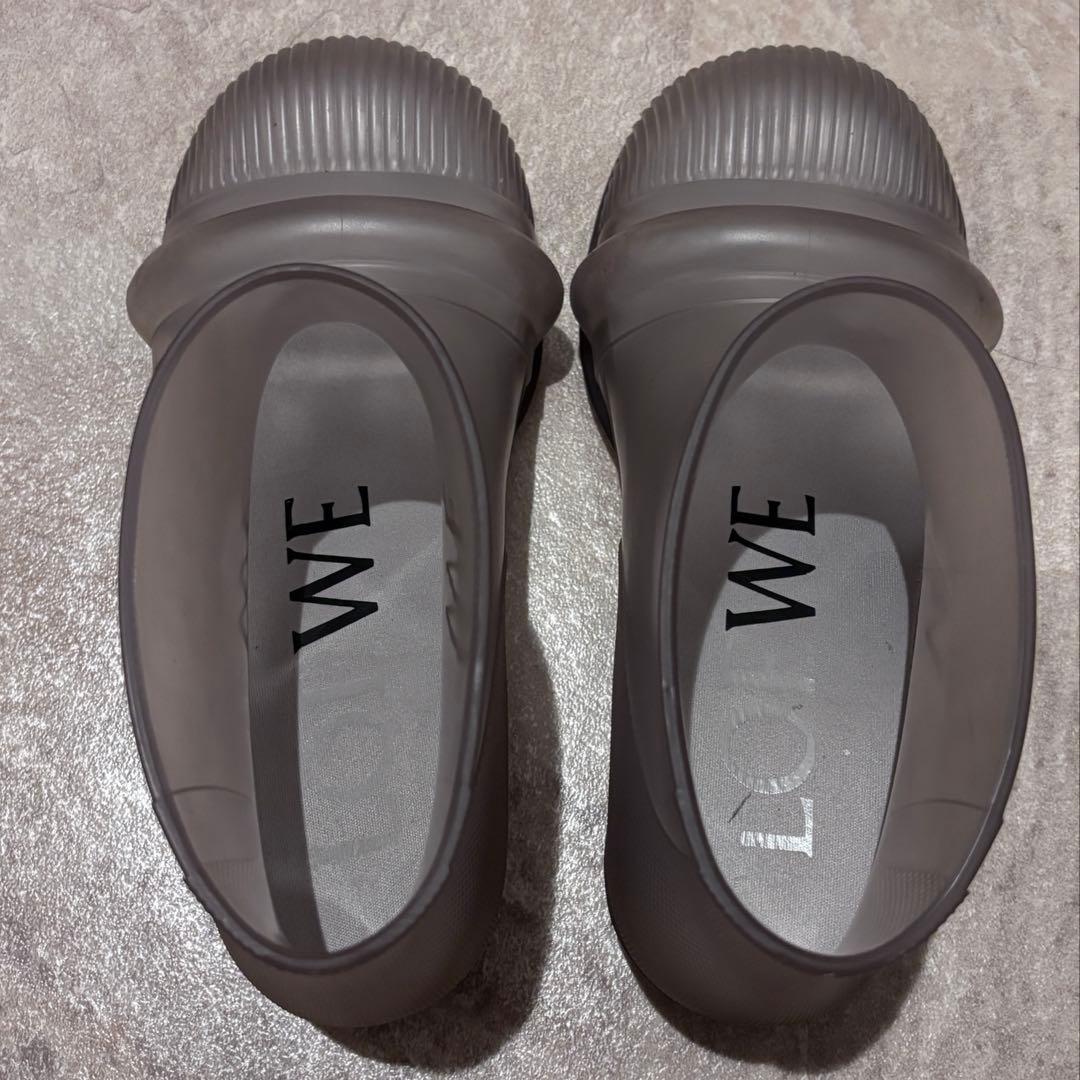 LOEWE ラバーブーツ　クリア　41