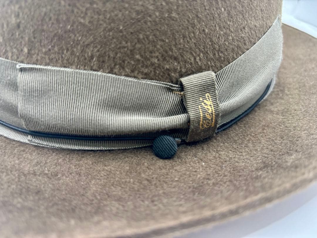 60cm　TESI　テシ　ラビットファー　フェルト　ボーラー　オープンクラウン