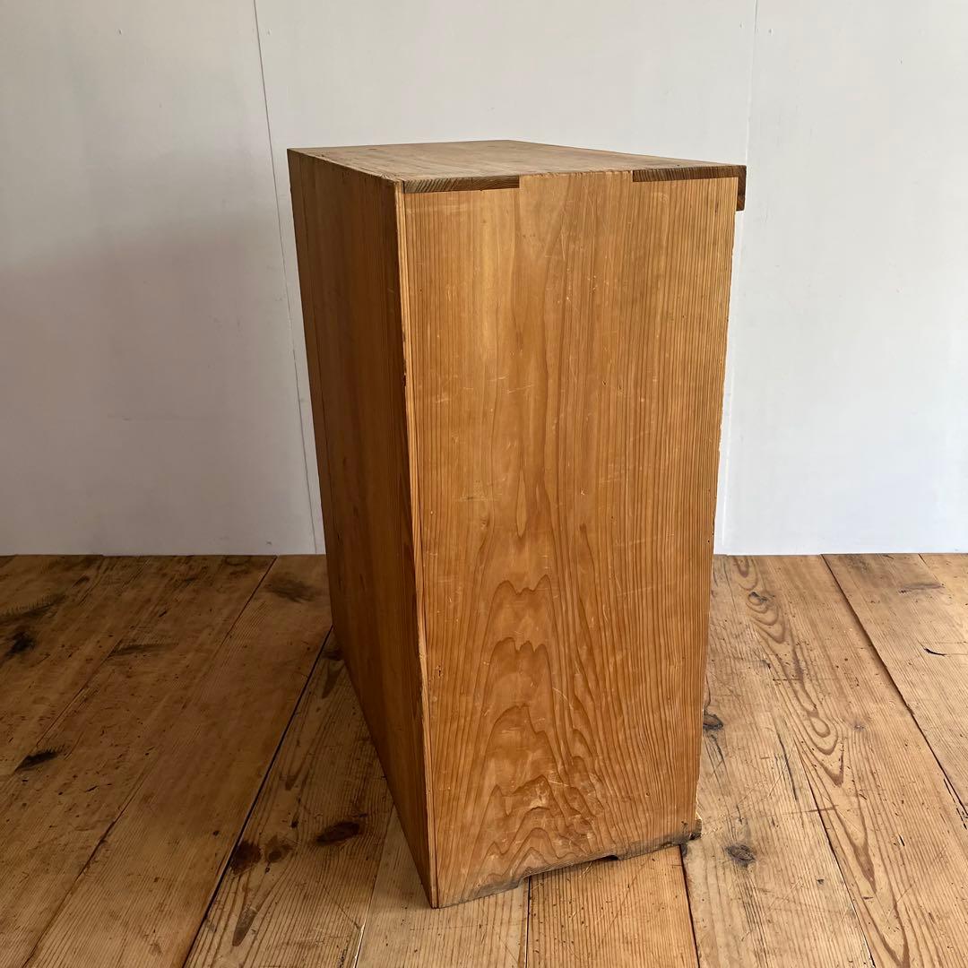 アンティーク オープンラック 格子棚 食器棚 カウンター 無垢材 無塗装