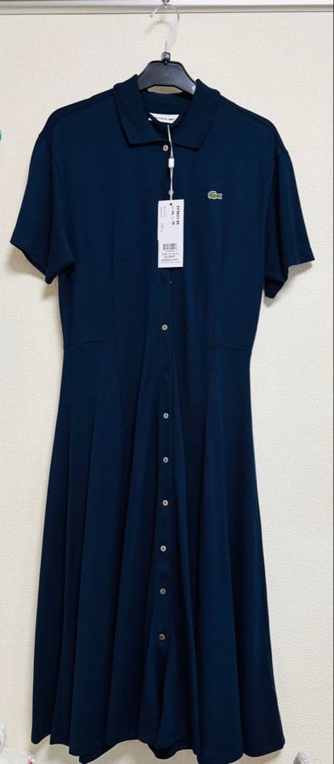 週末特価！Lacoste ラコステ　ネイビー ポロドレス サイズ36