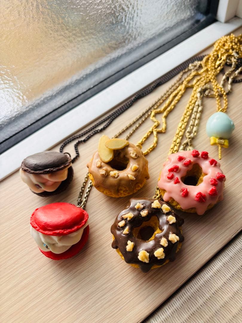 Q-pot.ネックレス6つ➕おまけマカロン２つ