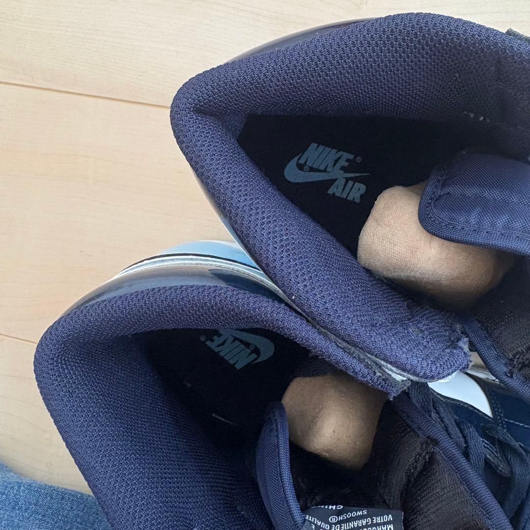 美品 ナイキ CD0461-401 ジョーダン 1 ハイ UNC パテントレザー