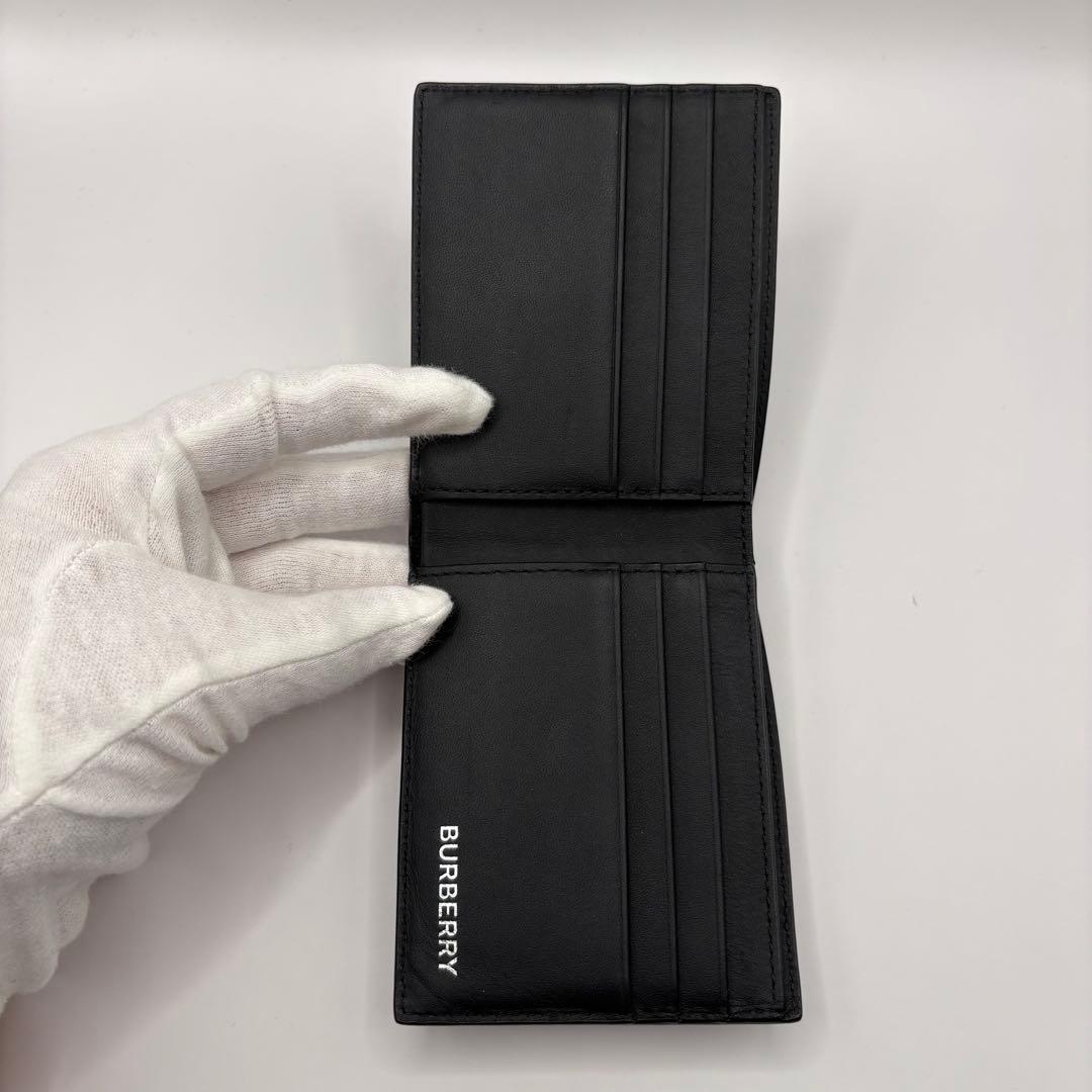 BURBERRY 二つ折り財布　チェック　スモークドノバチェック　折り財布　財布