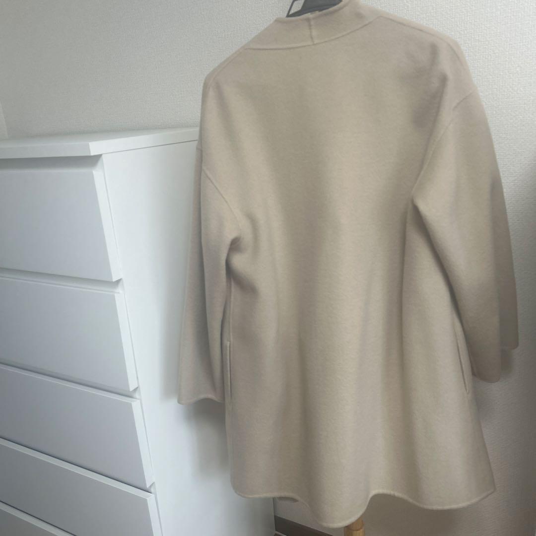 値下げしました【NOBLE ノーブル】ベージュ ハーフコート　オープンフロント