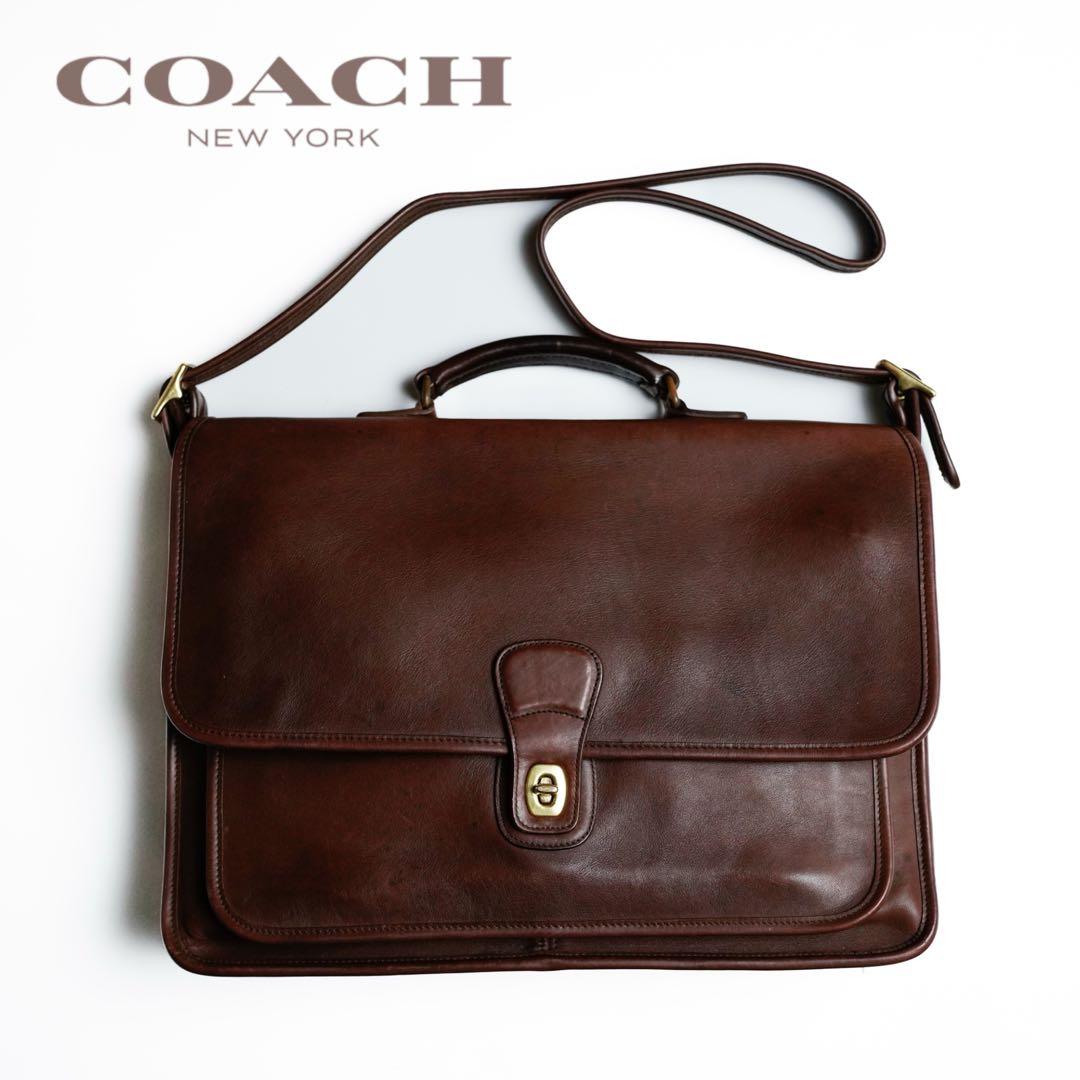 バッグ COACH Vintage Leather Shoulder Bag 5180