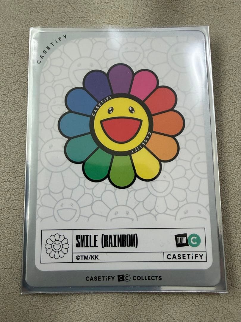 激レア Casetify 村上隆 コレクションプロモカード　レインボー