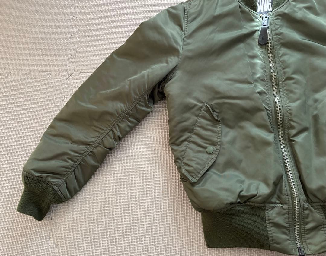 SWAGGER×ALPHA スワッガー×アルファコラボMA-1 カーキ　Lサイズ