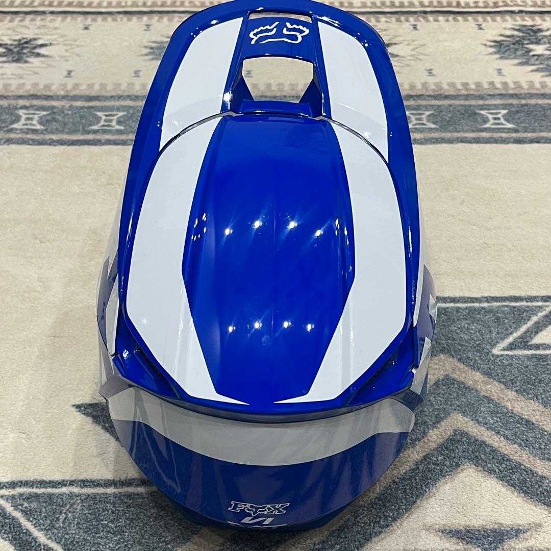 FOX オフロードヘルメット　V1 カラー青　モトクロス