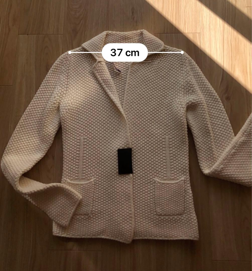 美品　FABIANA FILIPPI アイボリー ニットジャケット 40/XS