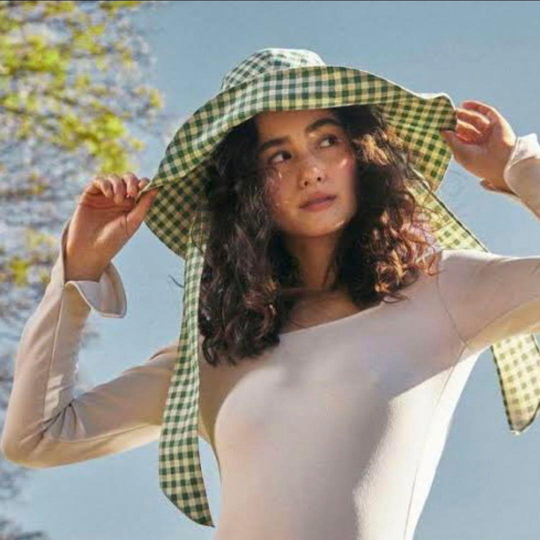 marihoja×ETRE TOKYO ギンガムチェック ハット　帽子