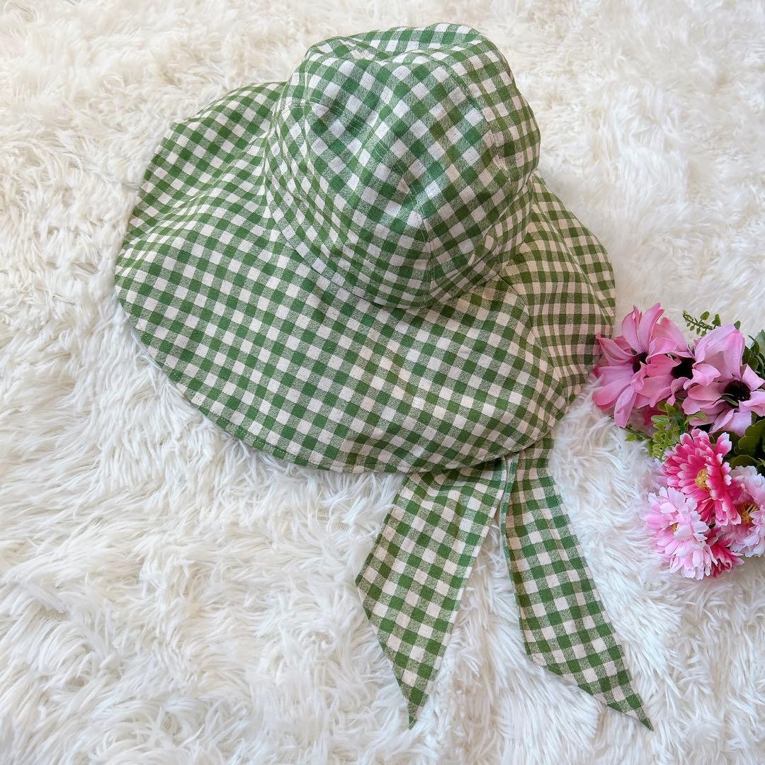 marihoja×ETRE TOKYO ギンガムチェック ハット　帽子