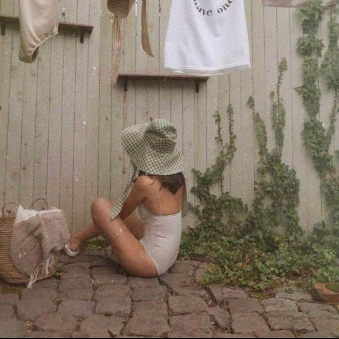 marihoja×ETRE TOKYO ギンガムチェック ハット　帽子