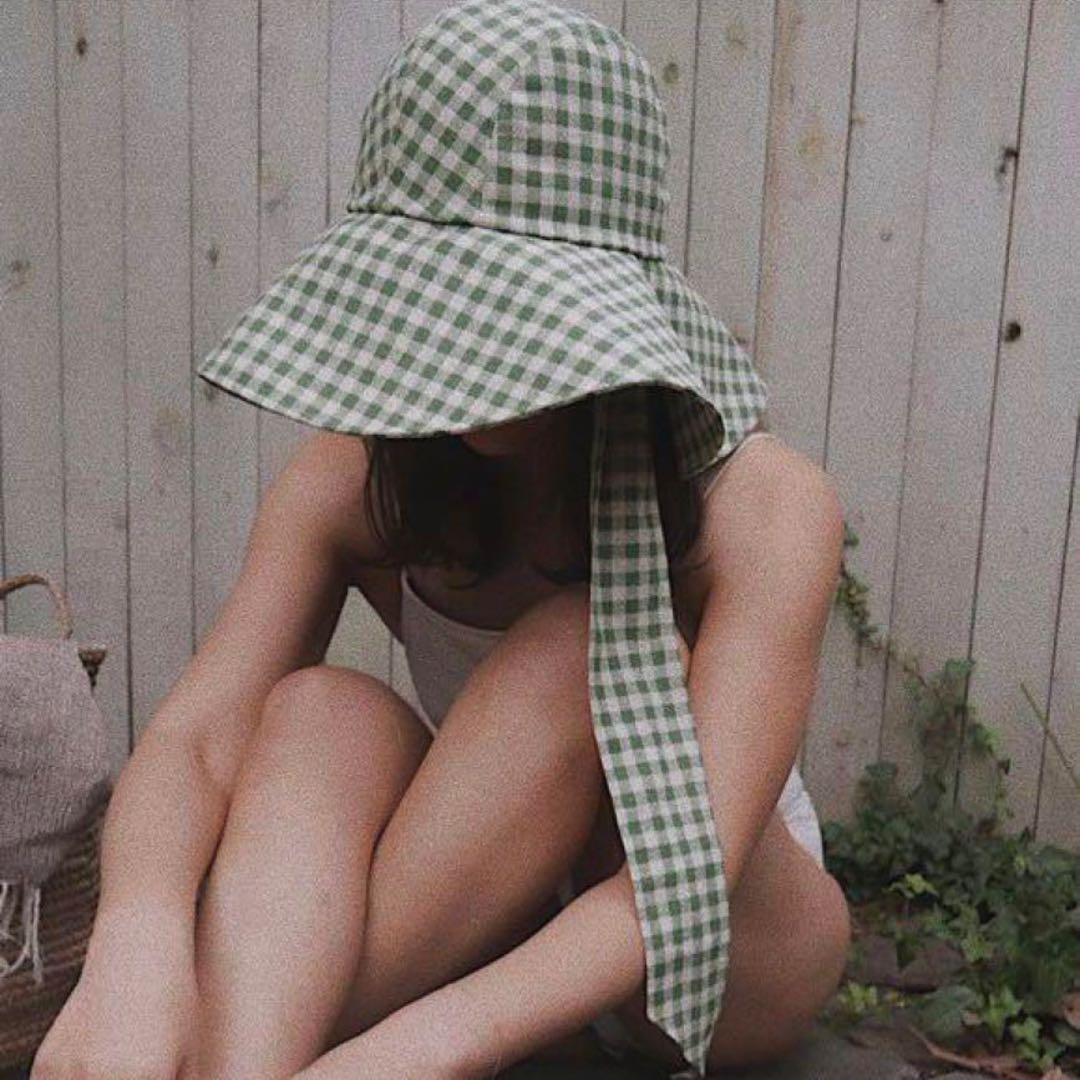 marihoja×ETRE TOKYO ギンガムチェック ハット　帽子