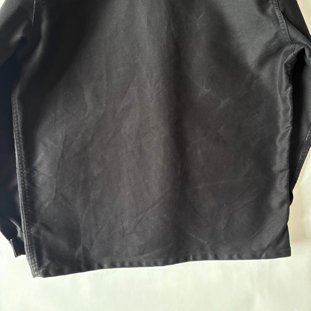 フランス製 ブラックモールスキンジャケット ユーロ ヴィンテージ 古着 フレンチ