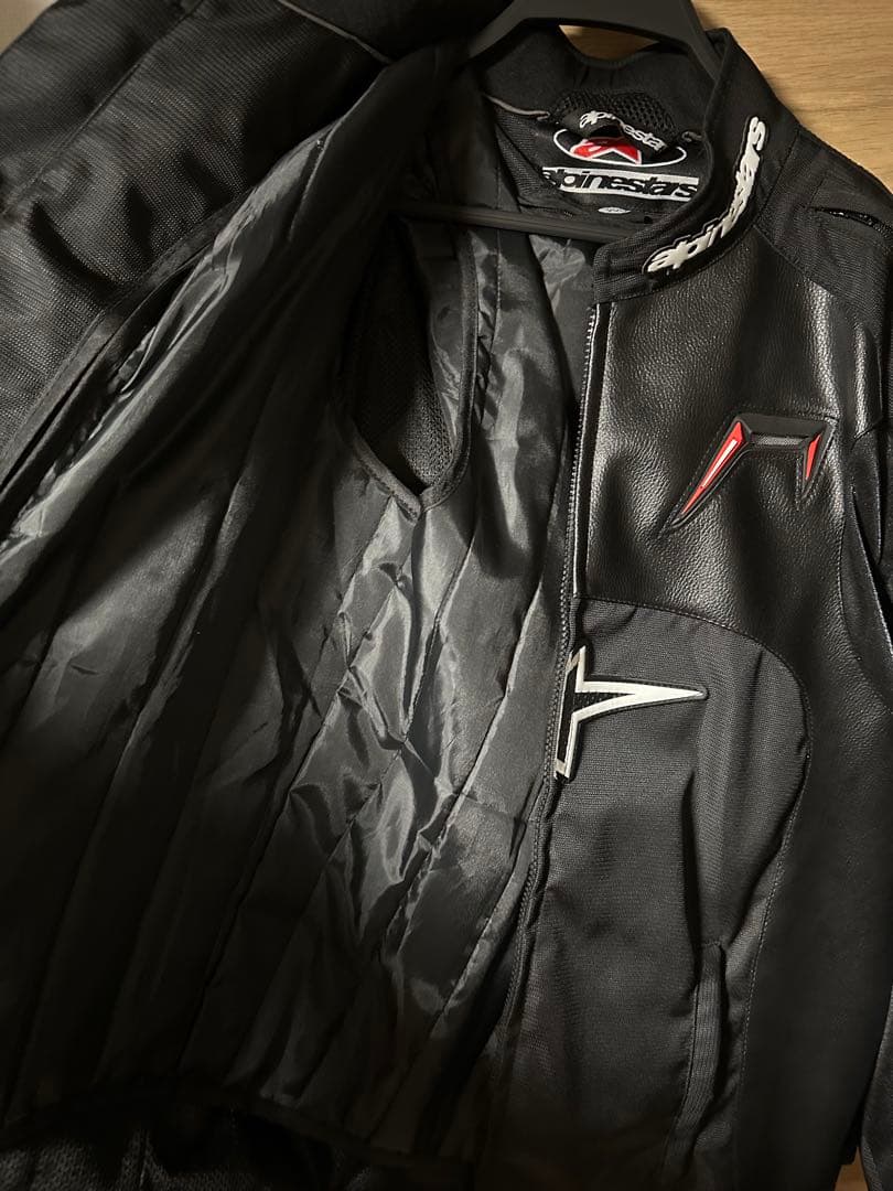 alpinestars ハーフメッシュレザージャケット