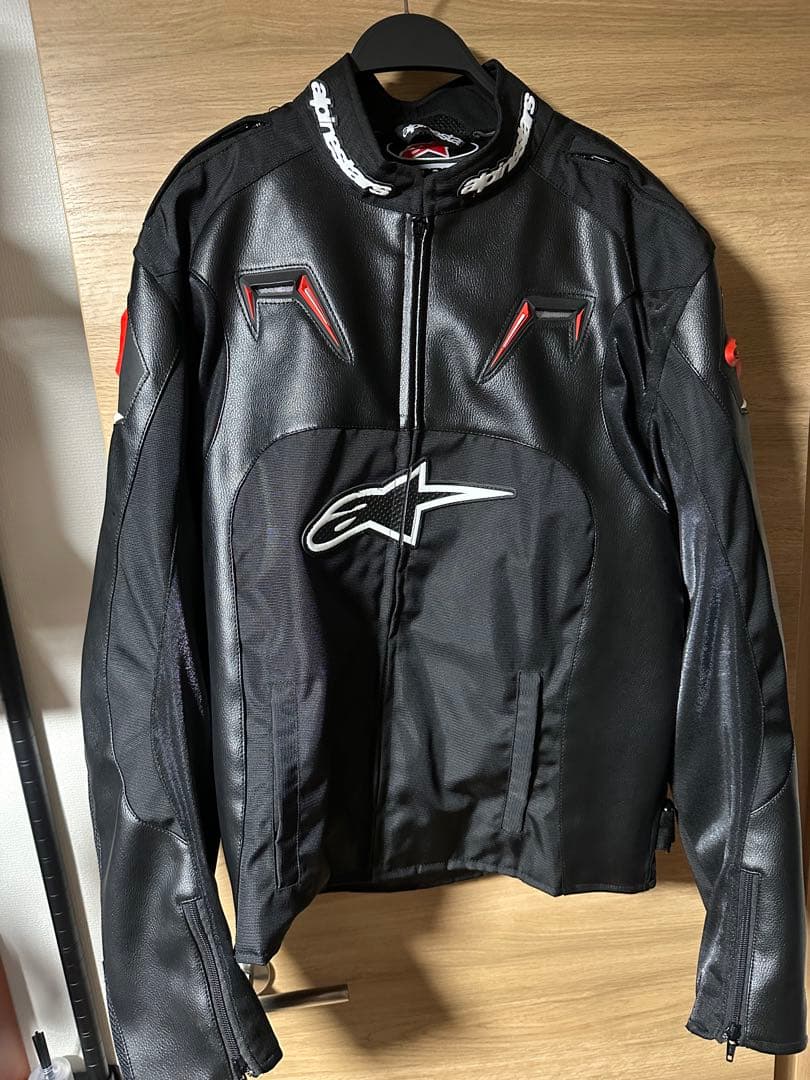 alpinestars ハーフメッシュレザージャケット