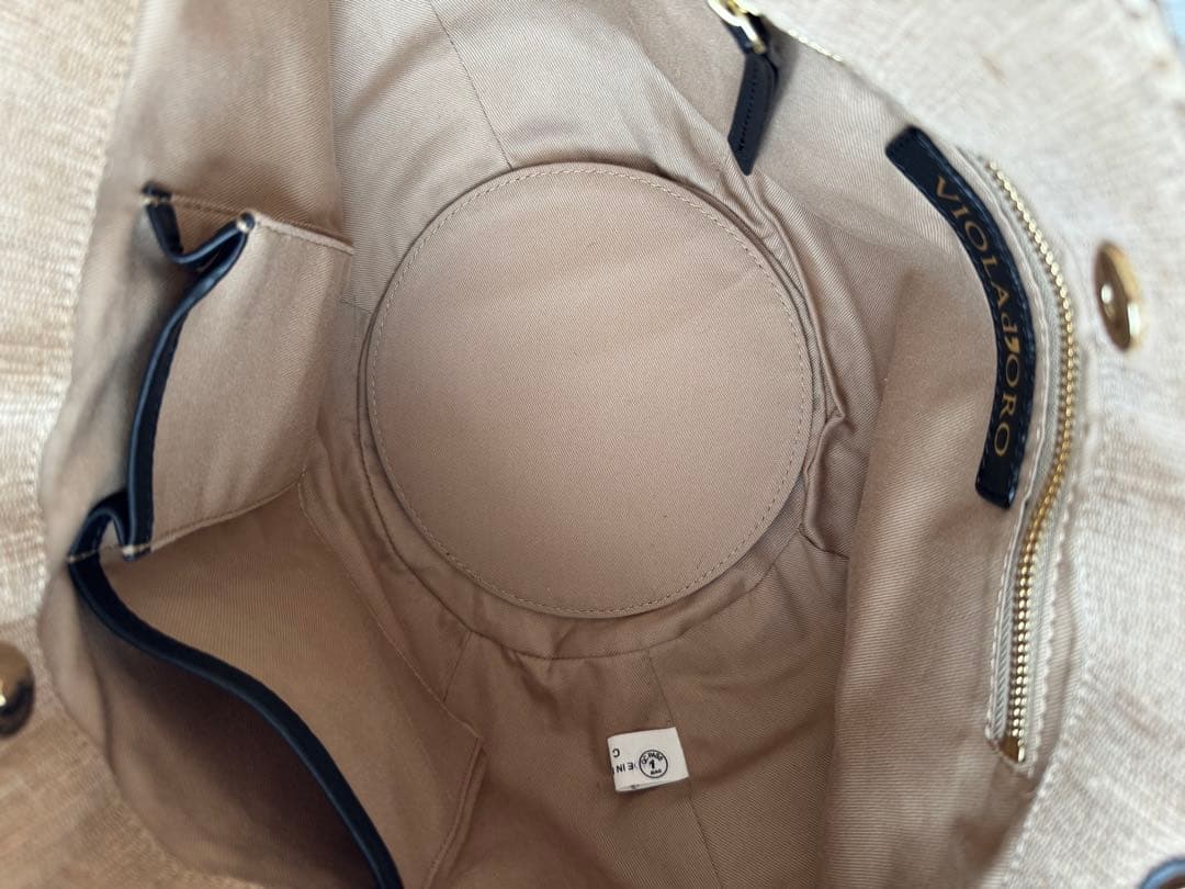 【VIOLA d'ORO】ストロー かごバッグ