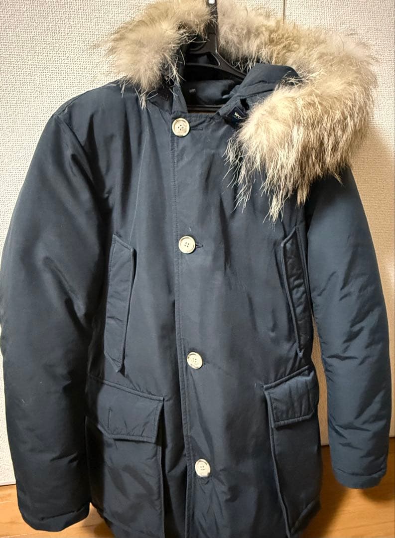 WOOLRICH ネイビー アークティックパーカーダウン