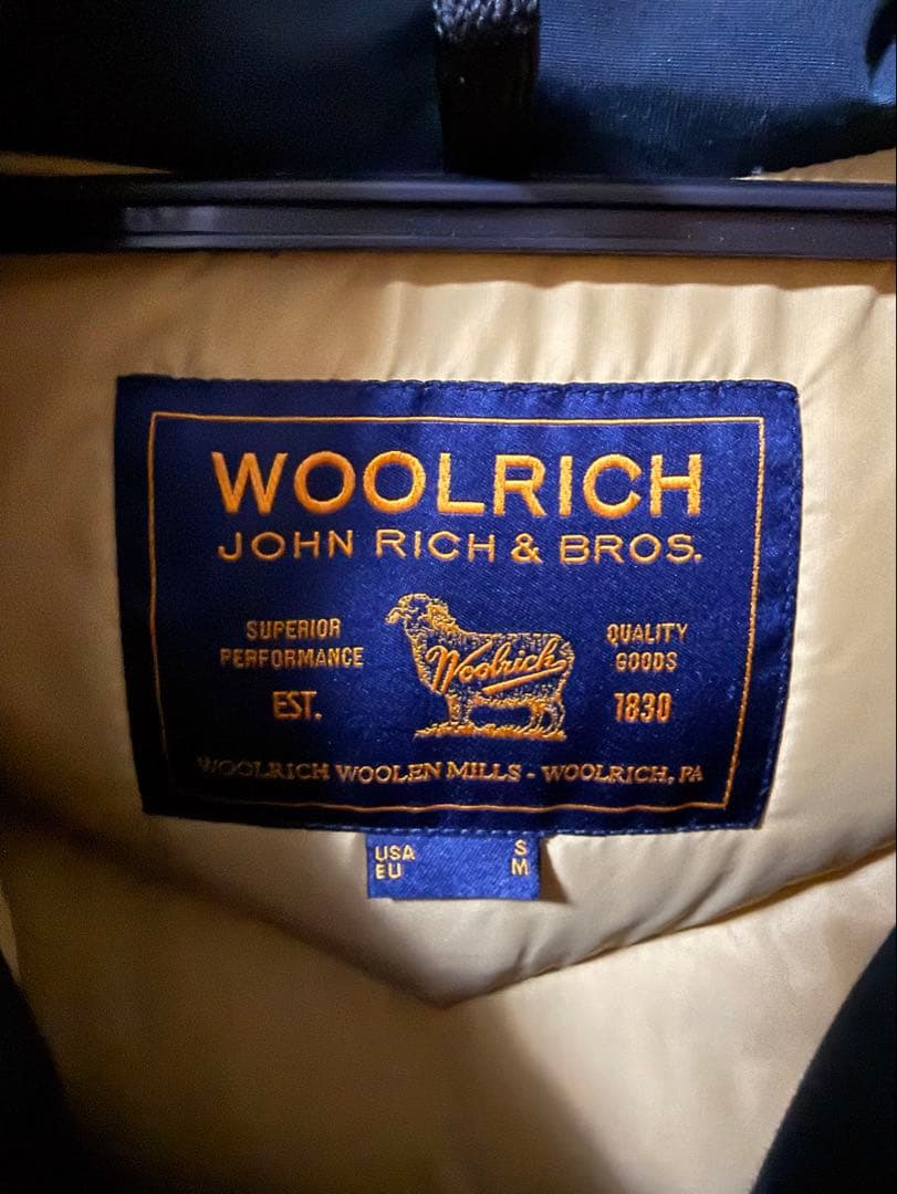 WOOLRICH ネイビー アークティックパーカーダウン