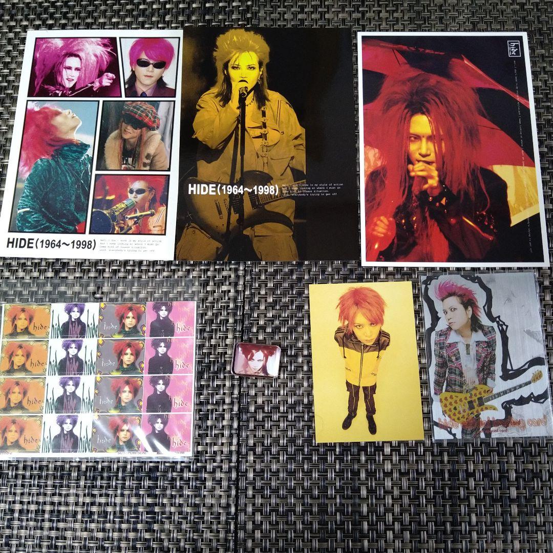 再お値下げ！hide ・face カード＆CD＆ポストカード＆シール＆ピンバッチ