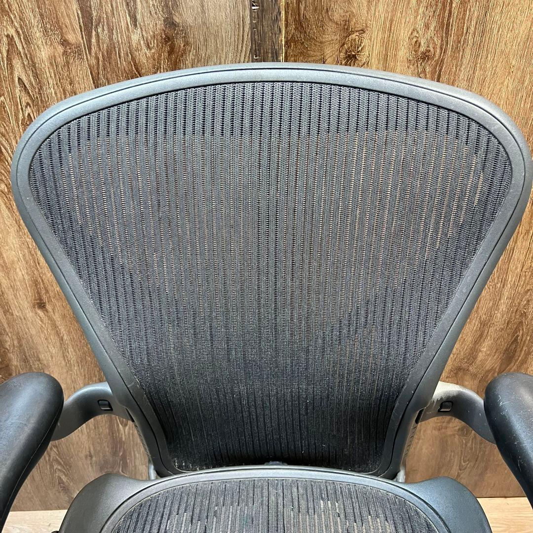 E076☆ ジャンク　USA ハーマンミラー アーロンチェア Aサイズ
