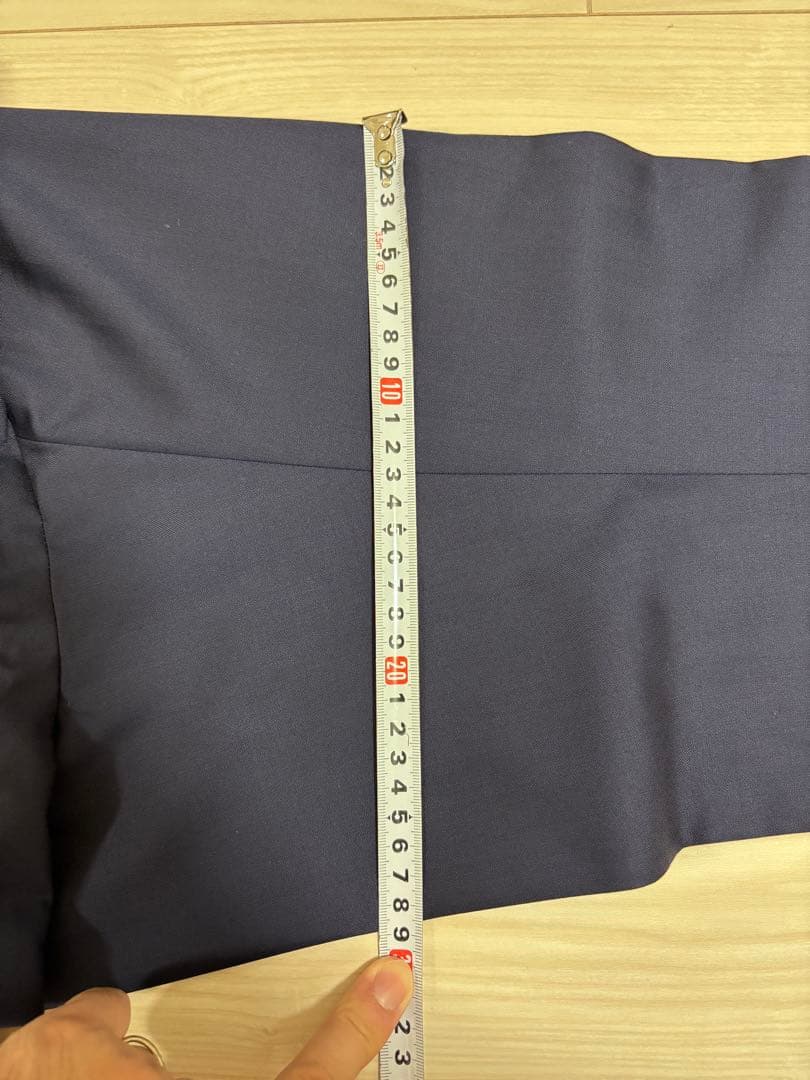 【新品未使用】デ ペトリロ　ネイビーヘリンボーンシングルスーツ　48