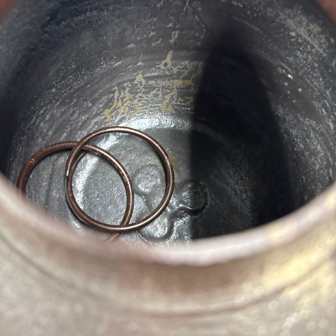 D*h様 鋳鉄製茶釜 蓋付き 工芸品 アンティーク 茶道具 灰付き 風炉 格安