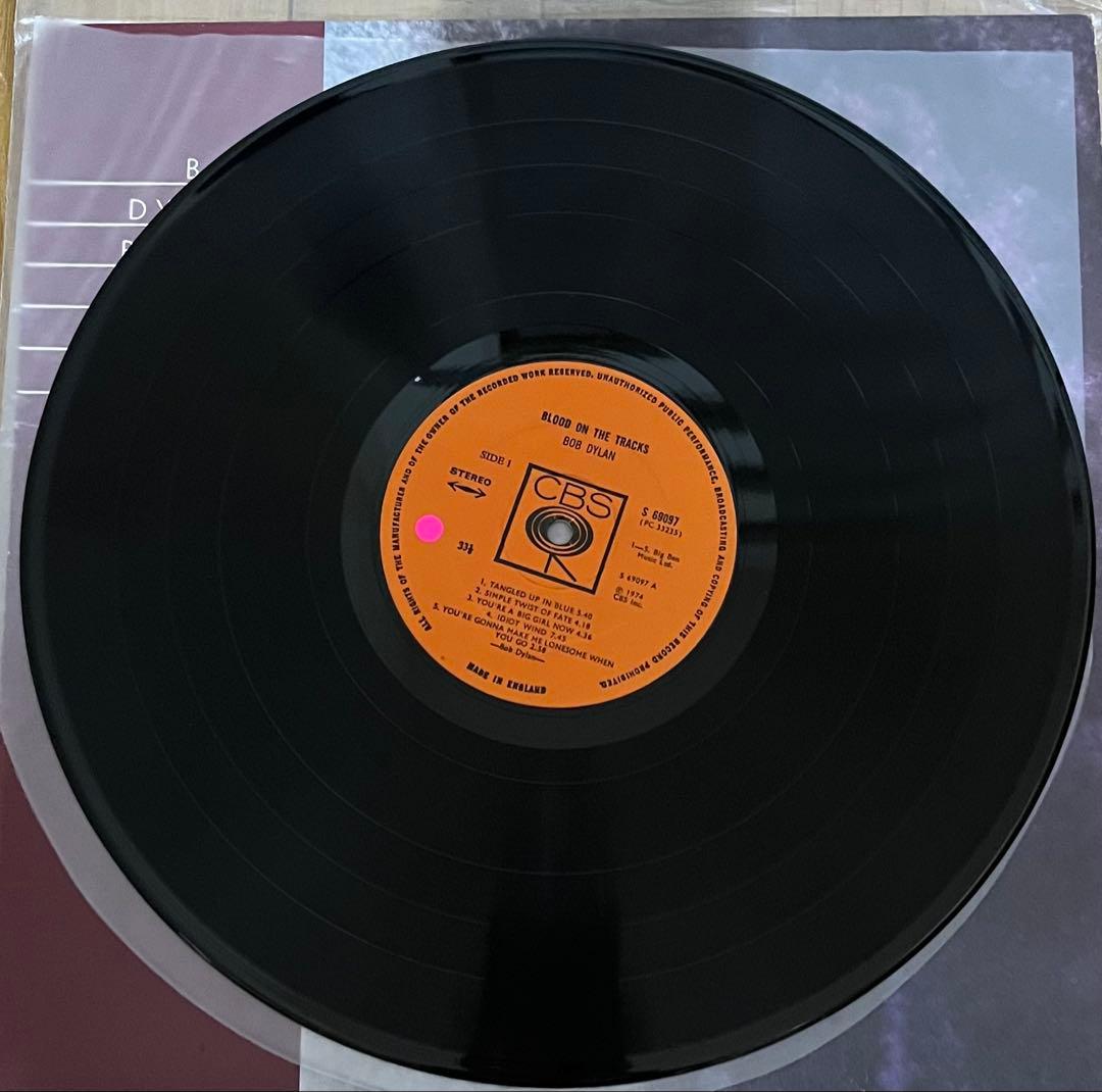 稀少UKオリジナル初回ジャケット美盤ボブディラン血の轍Bob Dylanレコード