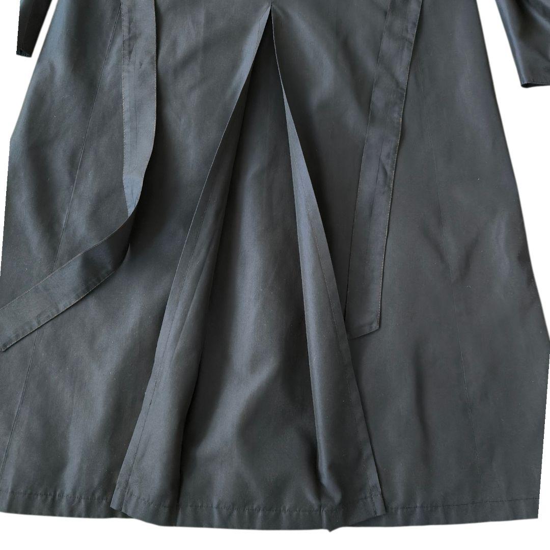 美品★HERNO ヘルノ シルク総柄ライニング コート ネイビー イタリア製