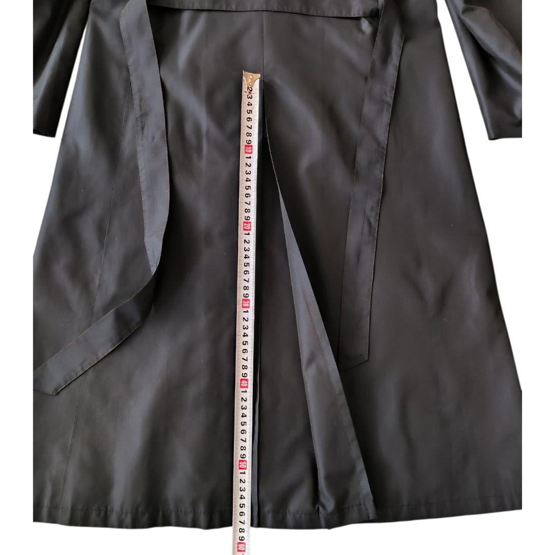 美品★HERNO ヘルノ シルク総柄ライニング コート ネイビー イタリア製