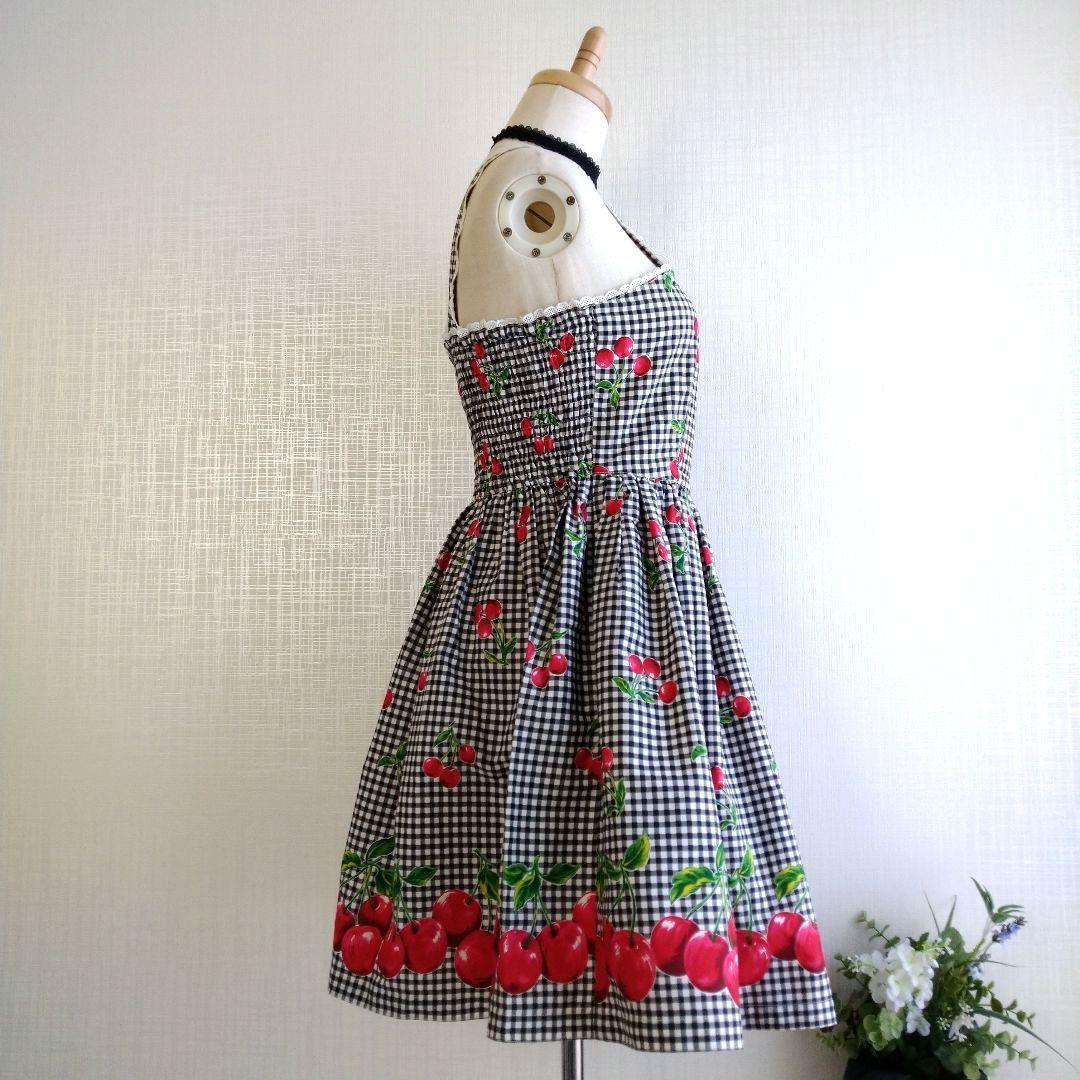 エミリーテンプル キャミソールワンピース さくらんぼ チェック 150