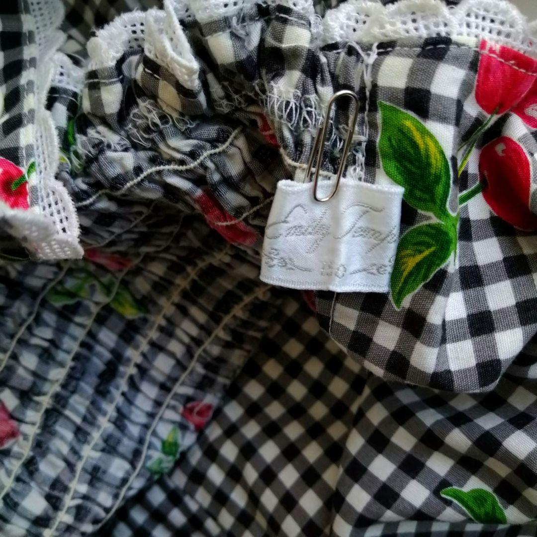 エミリーテンプル キャミソールワンピース さくらんぼ チェック 150