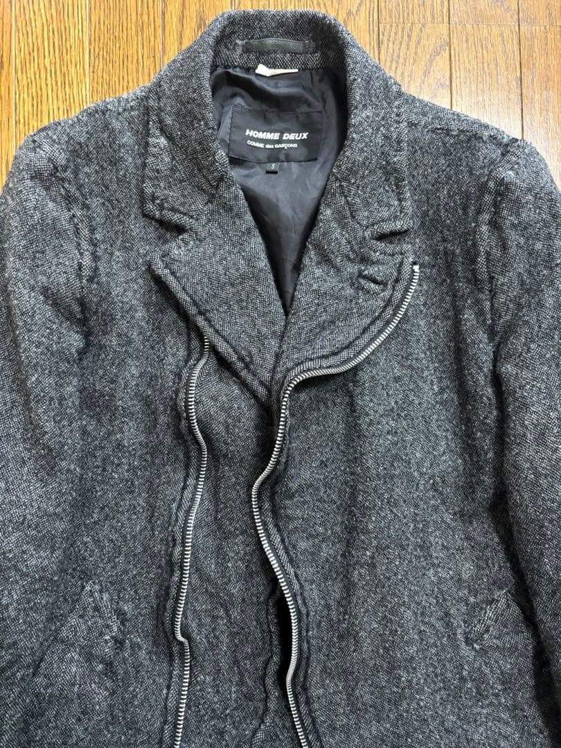 コムデギャルソンコート コムデギャルソン縮絨コート コムデギャルソンウール縮絨